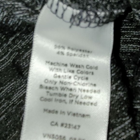 Talbot's Sleeveless Cropped Jumpsuit Marled Black Self-tie Pockets - Picture 5 of 8